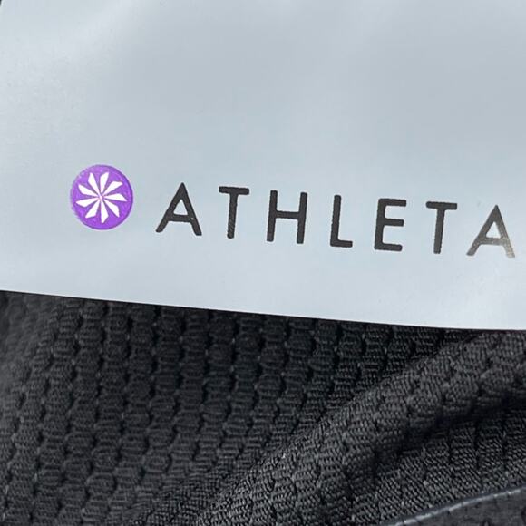 Athleta Fully Focused Sports Bra Black Powervita A-C Cup Size Medium - Picture 7 of 9